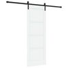 vidaXL Sliding Door 73.5 x 198.5 cm Engineered Wood White and Black