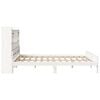 vidaXL Bookcase Bed without Mattress White 180x200 cm Super King Solid Wood Pine