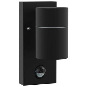 vidaXL Outdoor Wall Light Black 6.5 x 10.5 x 16 cm