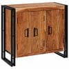 vidaXL Sideboard with Doors Brown Solid Reclaimed Wood and Metal