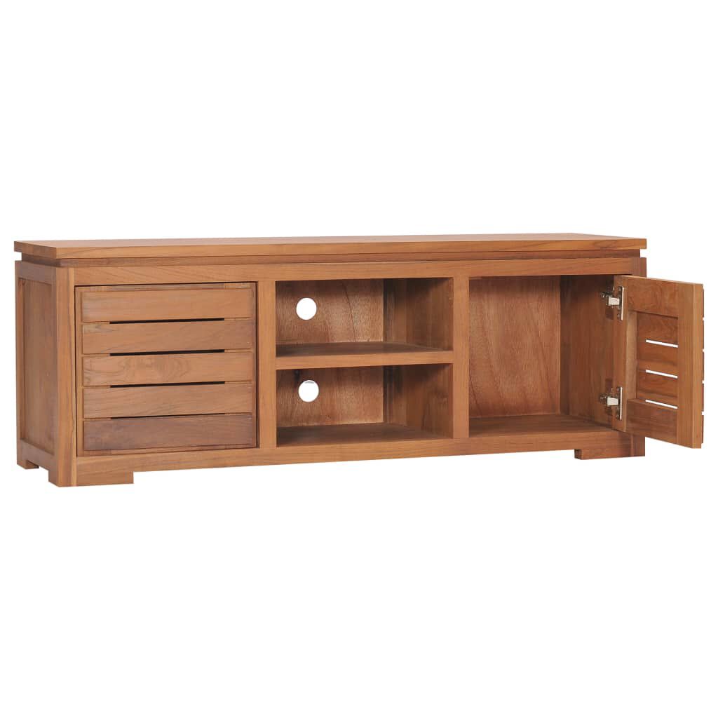 Teak wood entertainment hot sale center