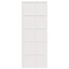 vidaXL Barn Door White 80x208 cm Solid Wood Pine