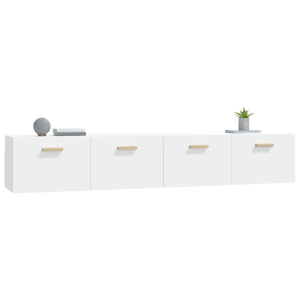 vidaXL Wall Cabinets 2 pcs White 100x36.5x35 cm Engineered Wood