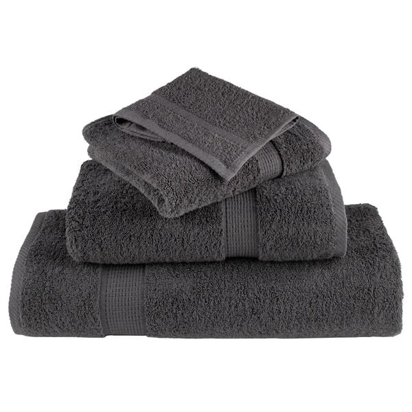 vidaXL Premium Towels "SOLUND" 50 pcs Anthracite 100x200 cm 600 gsm