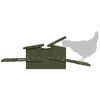 vidaXL Chicken Treadle Feeder Olive Green 75 x 53 x 20.5 cm