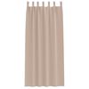 vidaXL Blackout Curtains with Rings 2 pcs Taupe 225 x 140 cm Polyester