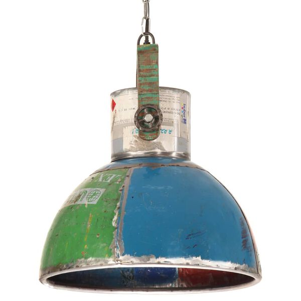 vidaXL Industrial Hanging Lamp 25 W Multicolour Round 40 cm E27