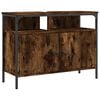 vidaXL Bathroom Sink Cabinet Smoked Oak 80x30x60 cm Engineered Wood