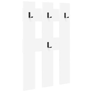 vidaXL Wall-Mounted Coat Rack White 65 x 3 x 100 cm Engineered wood