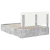 vidaXL Bed Frame Concrete Grey 160 x 200 cm Engineered Wood