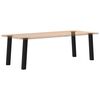 vidaXL Console Table Legs 4 pcs Black 72 cm Steel