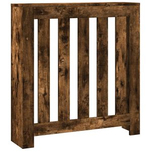 vidaXL Radiator Cover Smoked Oak 78 x 20 x 82 cm Engineered Wood