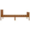 vidaXL Bed Frame without Mattress Honey Brown Solid Wood 100x200 cm
