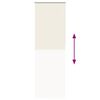 vidaXL Roller Blind Blackout Off White 80x230 cm Fabric Width 75.7 cm Polyester