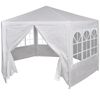 vidaXL Marquee with 6 Side Walls White 2x2 m
