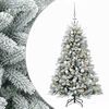 vidaXL Artificial Christmas Tree with Bauble 120 cm 150 LEDs