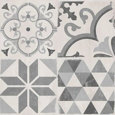 Grosfillex Wallcovering Tile Accent 9 pcs 15.4x120 cm Andaluz Grey