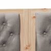 vidaXL Headboard Other Brown and taupe 160 cm Solid pine wood