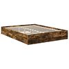 vidaXL Storage Bed Concrete Grey 150 x 200 cm Engineered Wood