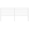 vidaXL Metal Replace Headboard White 193 cm