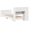 vidaXL Bed Frame without Mattress White 90x190 cm Single Solid Wood Pine