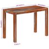 vidaXL Dining Table 110x50x76 cm Solid Wood Acacia