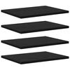 vidaXL Bookshelf Board 4 pcs Black 40 x 30 x 1.5 cm Engineered Wood