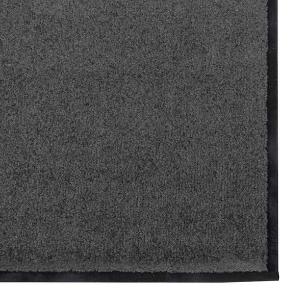 vidaXL Doormat Anthracite and Black 120 x 300 cm Polyamide and PVC