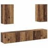 vidaXL Wall TV Cabinet Wall-mounted 3 pcs Old Wood Engineered Wood