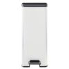 Curver Slim Pedal Bin Deco 40L Silver