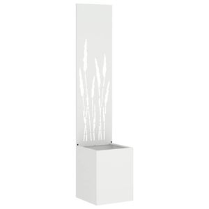 vidaXL Garden Privacy Screen White 32 x 150 cm Cold-rolled steel
