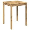 vidaXL Garden Dinner Table White 60 x 60.5 x 75 cm Solid Acacia Wood