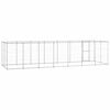 vidaXL Outdoor Dog Kennel Galvanised Steel 16.94 m&sup2;