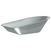 vidaXL Wheelbarrow Tray Replacement Silver 90 x 63 x 28 cm Steel