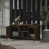 vidaXL TV Cabinet Smoked Oak 102x37.5x52.5 cm Engineered Wood
