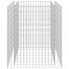 vidaXL Gabion Raised Bed | Silver | Galvanised steel | Large
