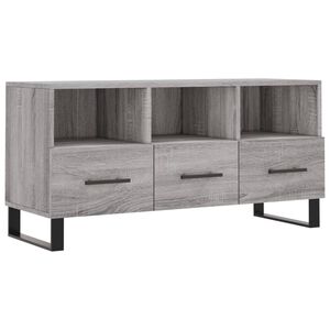 vidaXL TV Cabinet Grey Sonoma 102x36x50 cm Engineered Wood