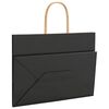 vidaXL Paper Bags 50 pcs with Handles Black 32x17x25 cm