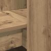 vidaXL Desk with Shelf Artisan Oak 122 x 67 x 145 cm Engineered Wood