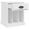 vidaXL Bedside Cabinet White 43x36x50 cm