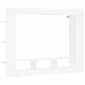 vidaXL TV Cabinet White 152x22x113 cm Engineered Wood