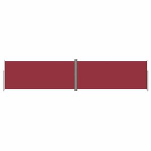 vidaXL Retractable Side Awning Red 220x1000 cm