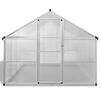 vidaXL Greenhouse Aluminium 481x250x195 cm 23.44 m&sup3;