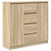 vidaXL Sideboard with Drawers Sonoma Oak 100.5x35x98.5 cm Engineered Wood
