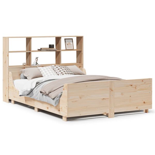 vidaXL Bookcase Bed without Mattress 120x200 cm Solid Wood