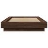 vidaXL Bed Frame without Mattress Brown Oak 90x200 cm