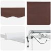 vidaXL Automatic Retractable Awning with LED Brown 450x300 cm