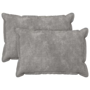 vidaXL Cushion Cover 2 pcs HOUTEN Light Grey 30 x 50 cm