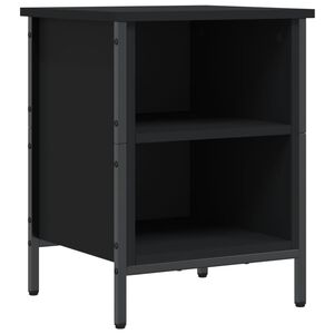 vidaXL Shoe Cabinet Black 38x35x50 cm Engineered Wood