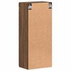 vidaXL Bathroom Wall Cabinet TULUM Brown Oak 37 x 24.5 x 86 cm